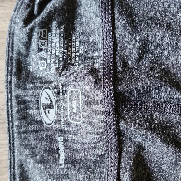Dark Gray Melange Athletic Works Leggings - Picture 4 of 5